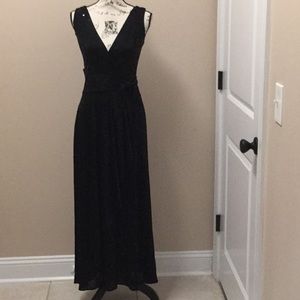 Betsey Johnson black sequins evening gown